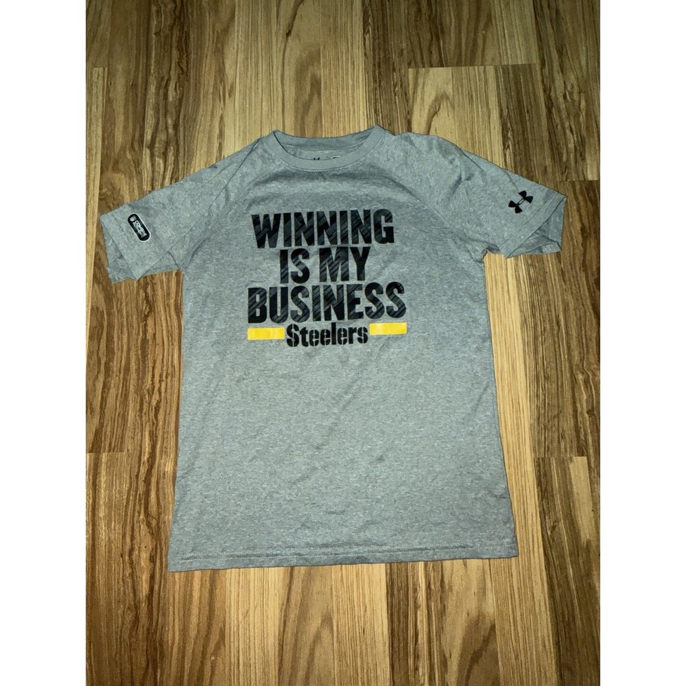 Pittsburgh Steelers Under Armour Tee Dri-fit Youth Tee Sz M Medium 10/12